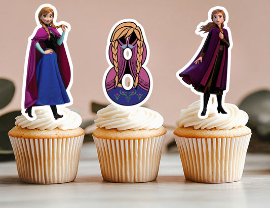 Princesses Cupcake Toppers, Girls Toppers