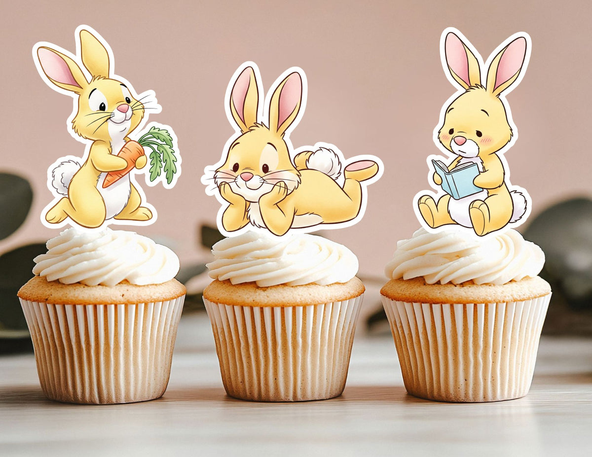 Bunny Cupcake Toppers, Rabbit Toppers