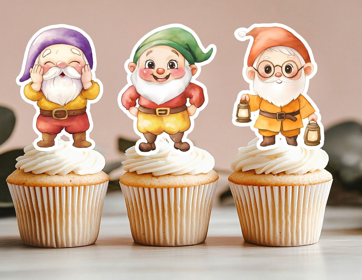 Princess Apple Cupcake Toppers, Princess Party Decoration