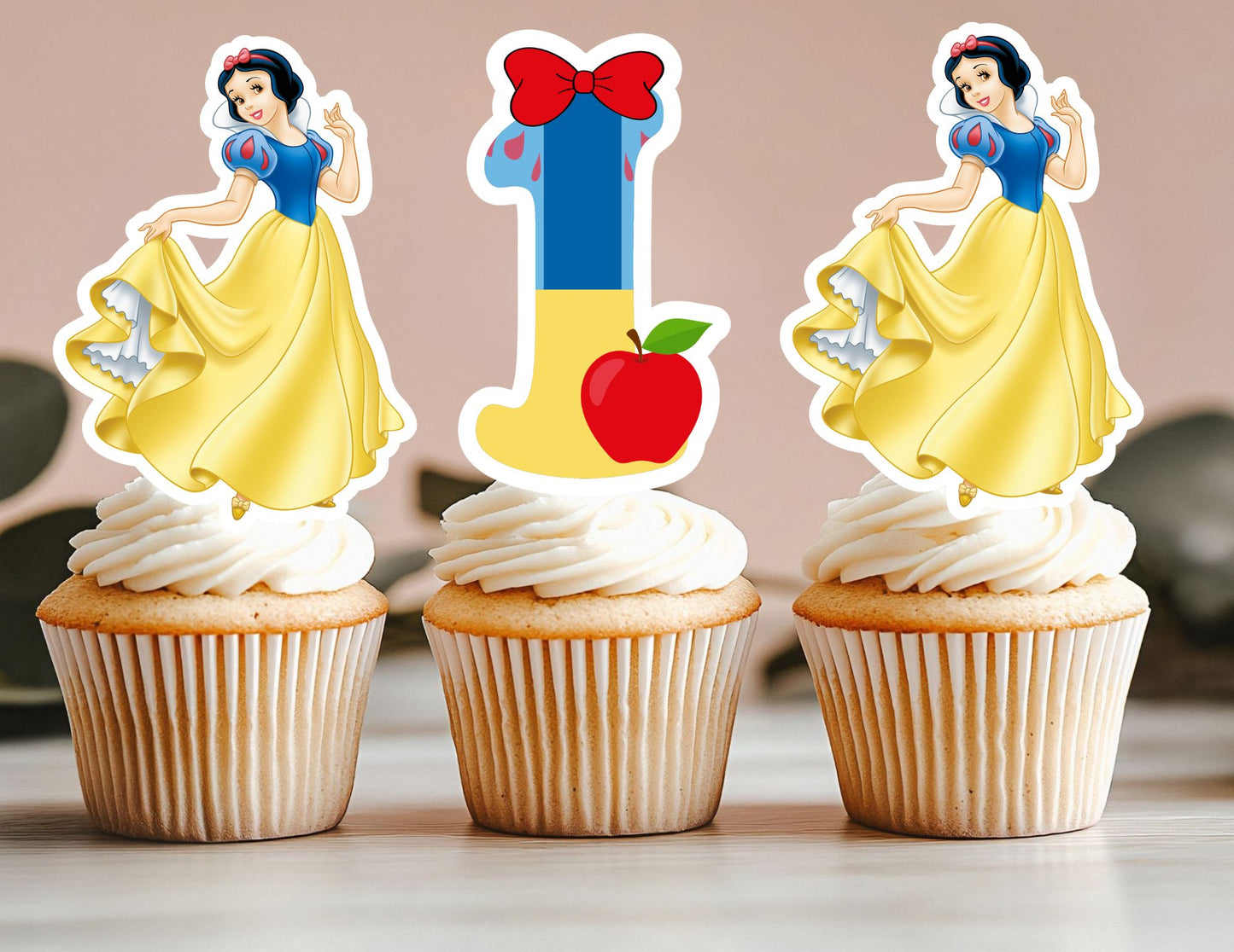Princesses Cupcake Toppers, Girls Toppers