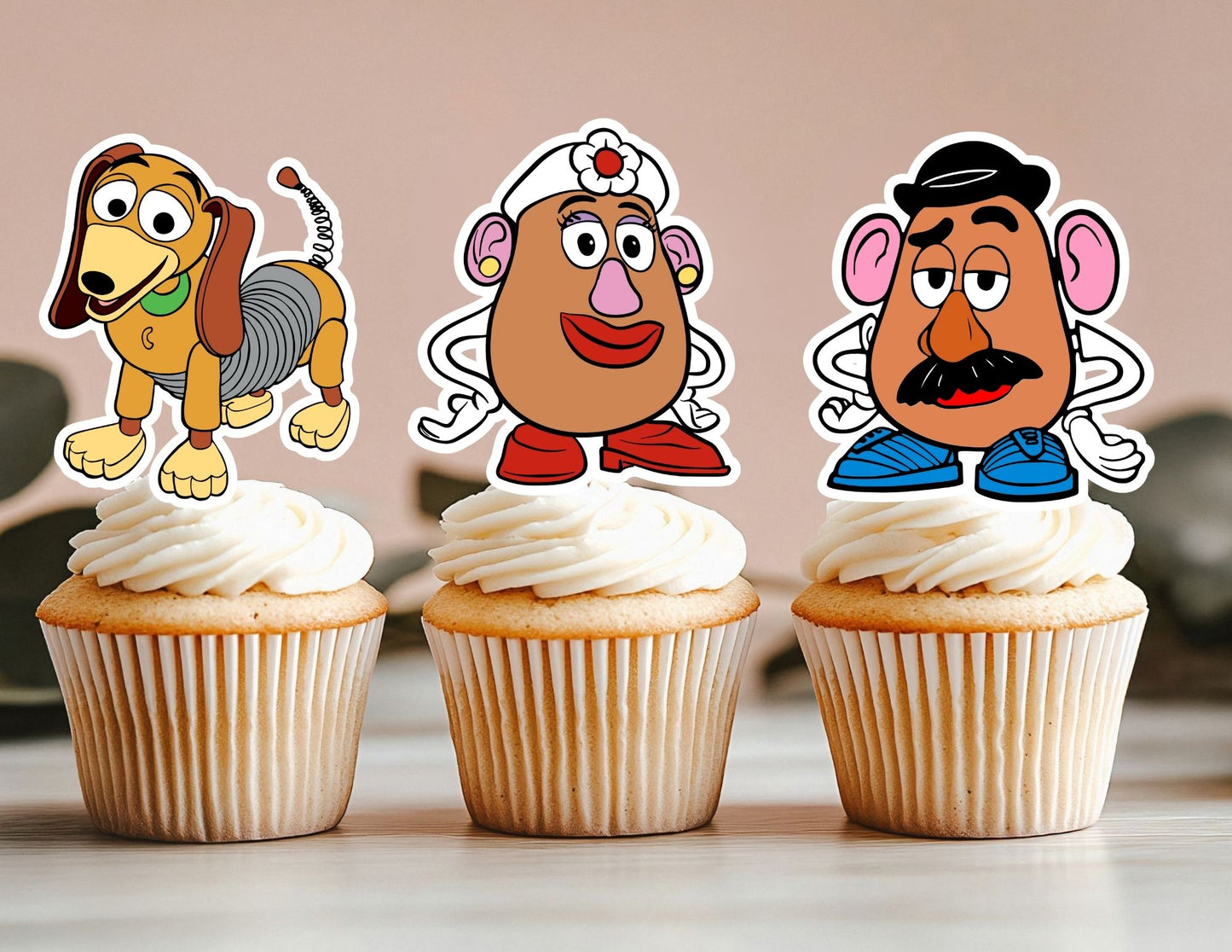 Toy Cupcake Toppers, Cowboy Cupcake Toppers, Space Toppers