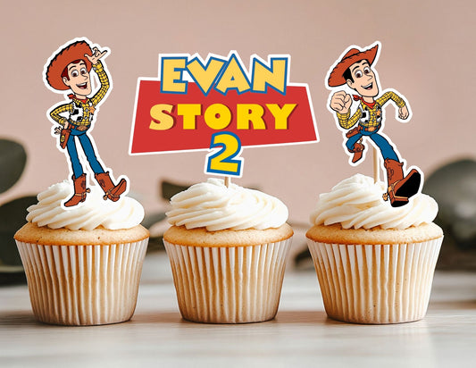 Cowboy Cupcake Toppers, Name Cupcake Toppers