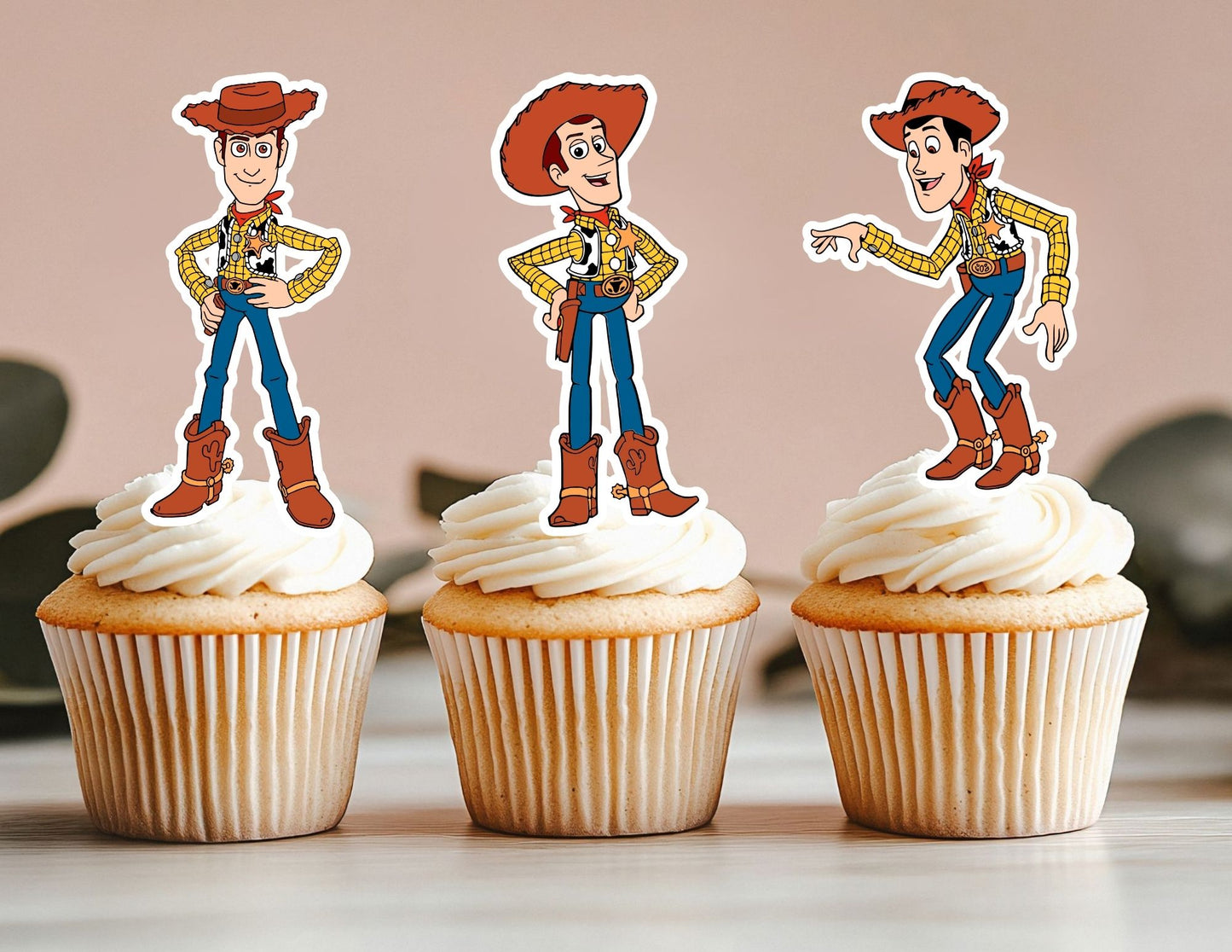 Cowboy Cupcake Toppers, Name Cupcake Toppers