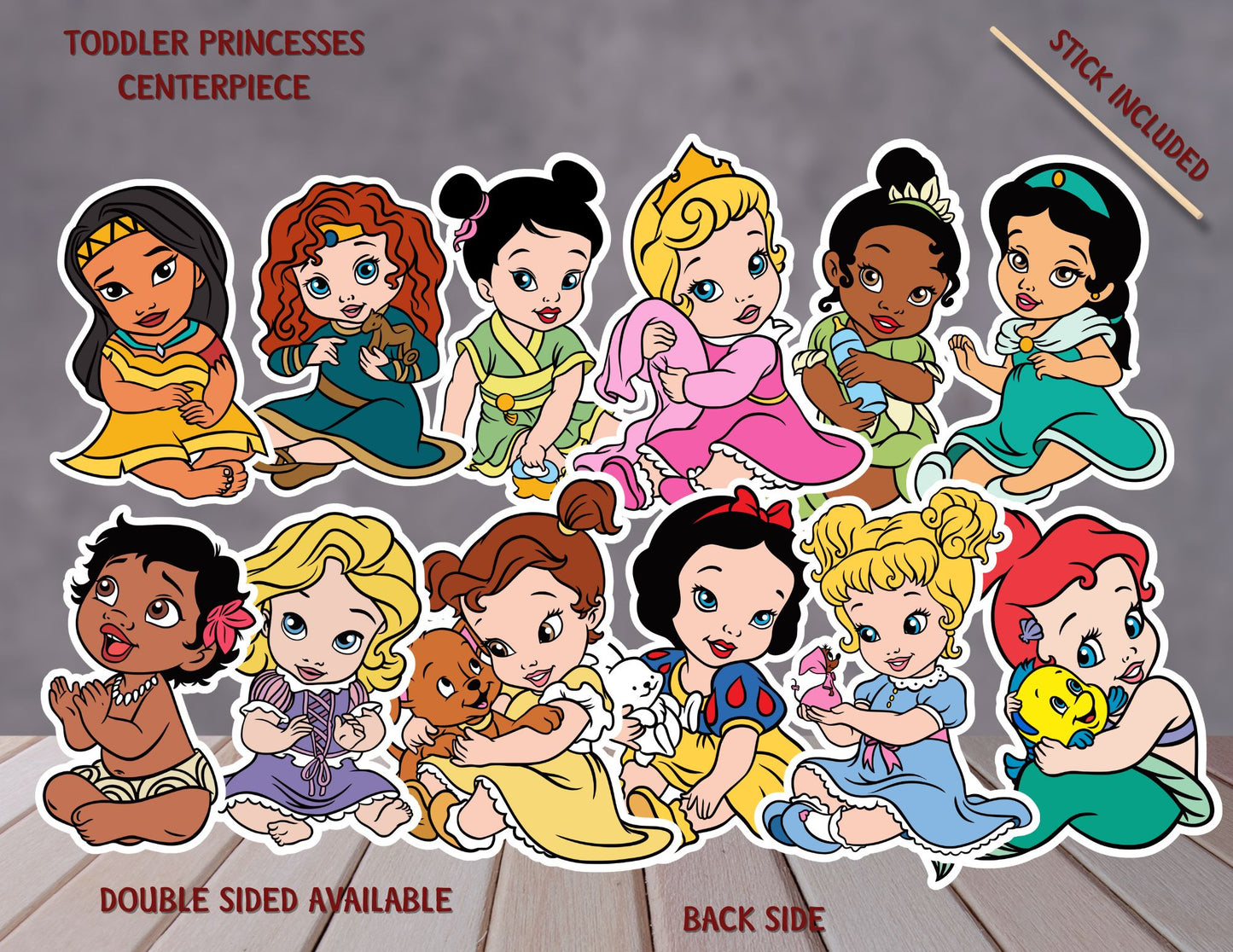 Baby Princesses Centerpieces, Princesses Party Decoration