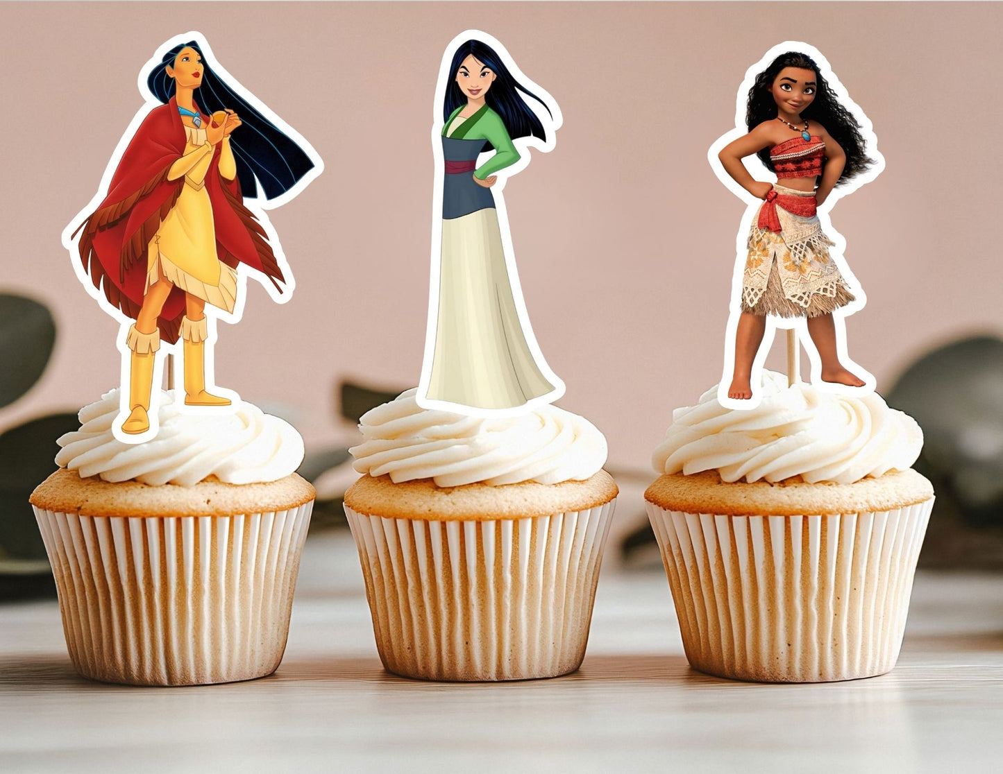 All Princess Cupcake Toppers, Girls Toppers
