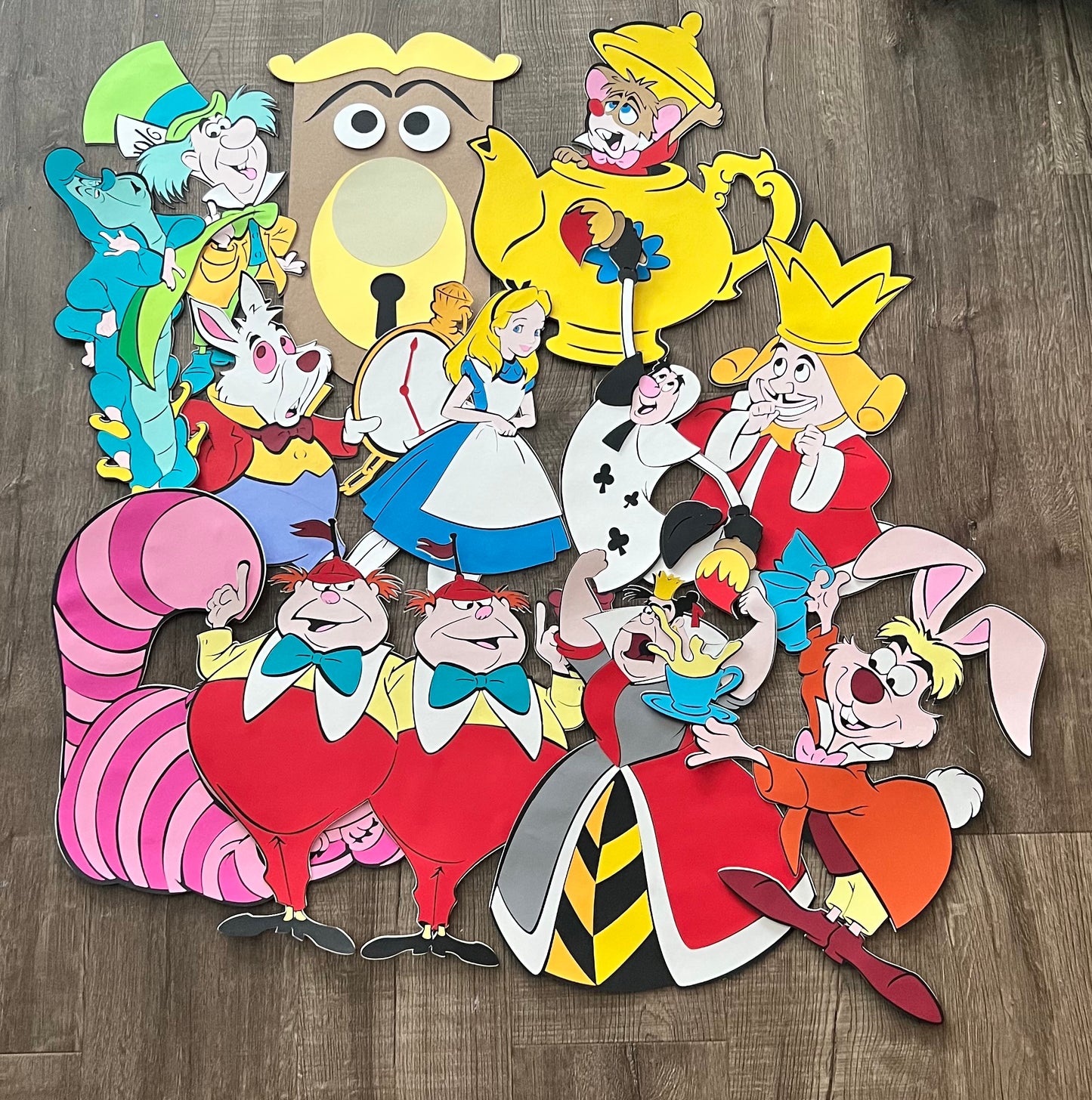 Custom Order for Heather, Wonderland Centerpiece Cutouts