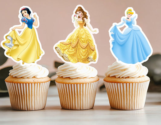 All Princess Cupcake Toppers, Girls Toppers