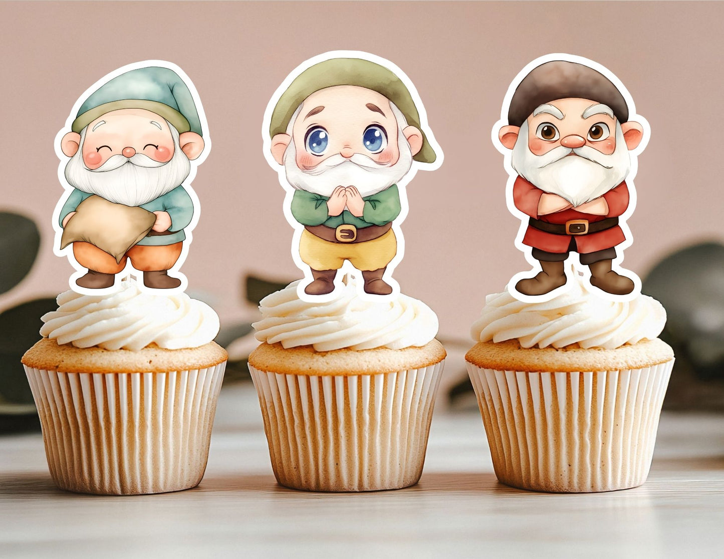 Princess Apple Cupcake Toppers, Princess Party Decoration