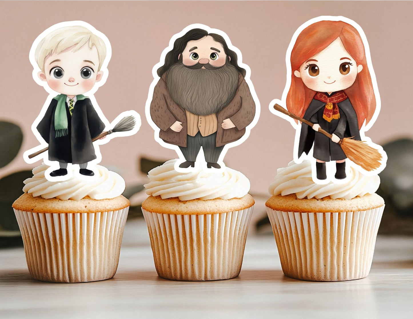 Wizard Cupcake Toppers, Magic Party Toppers