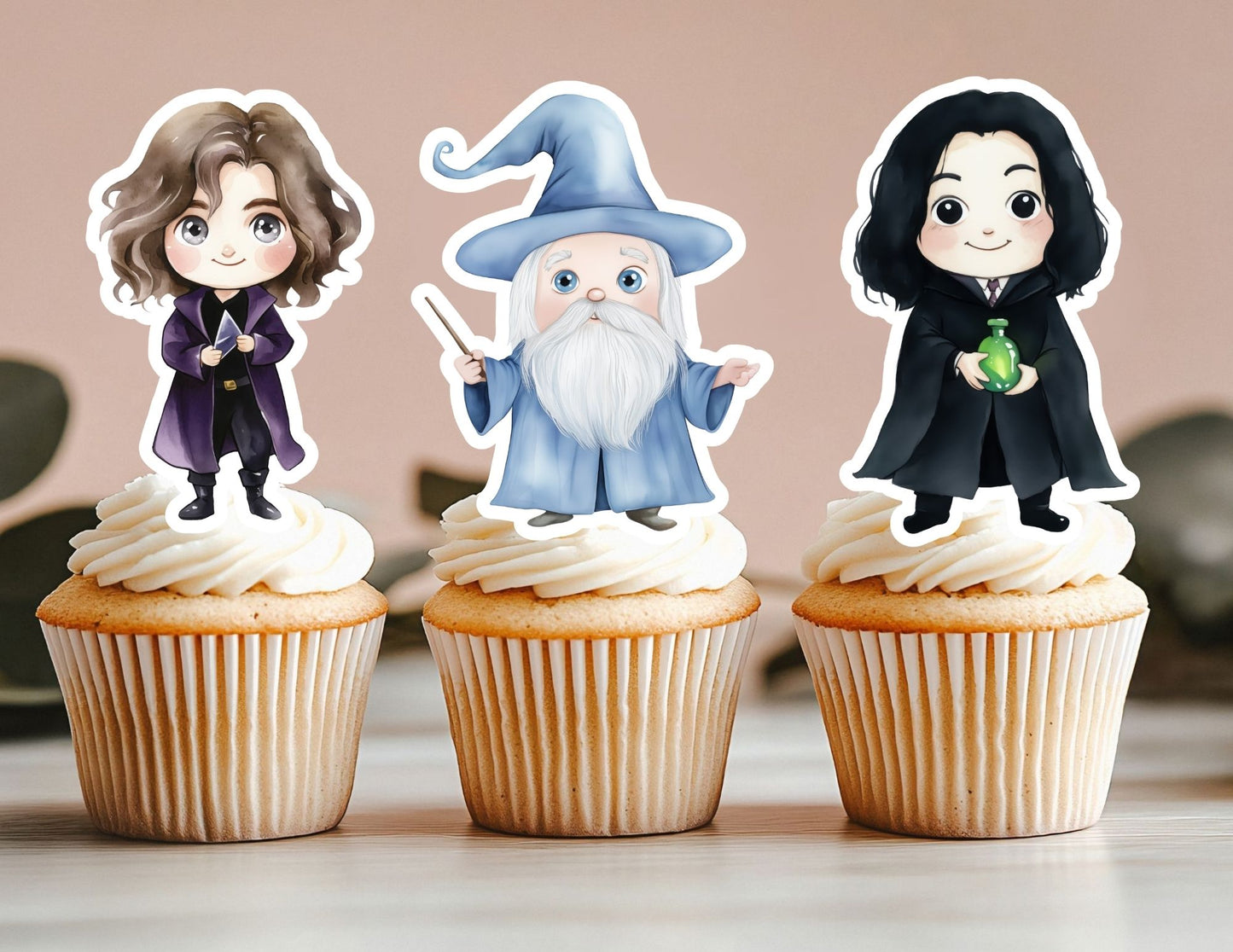 Wizard Cupcake Toppers, Magic Party Toppers