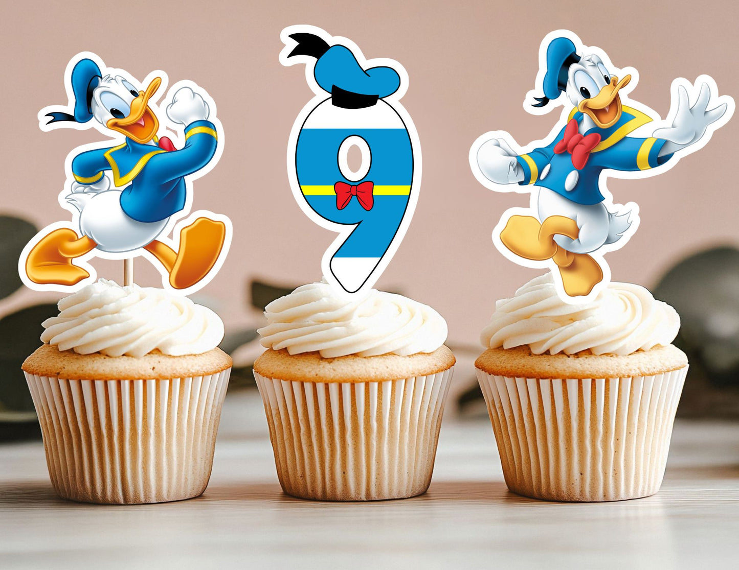 Personalized Duck Cupcake Toppers