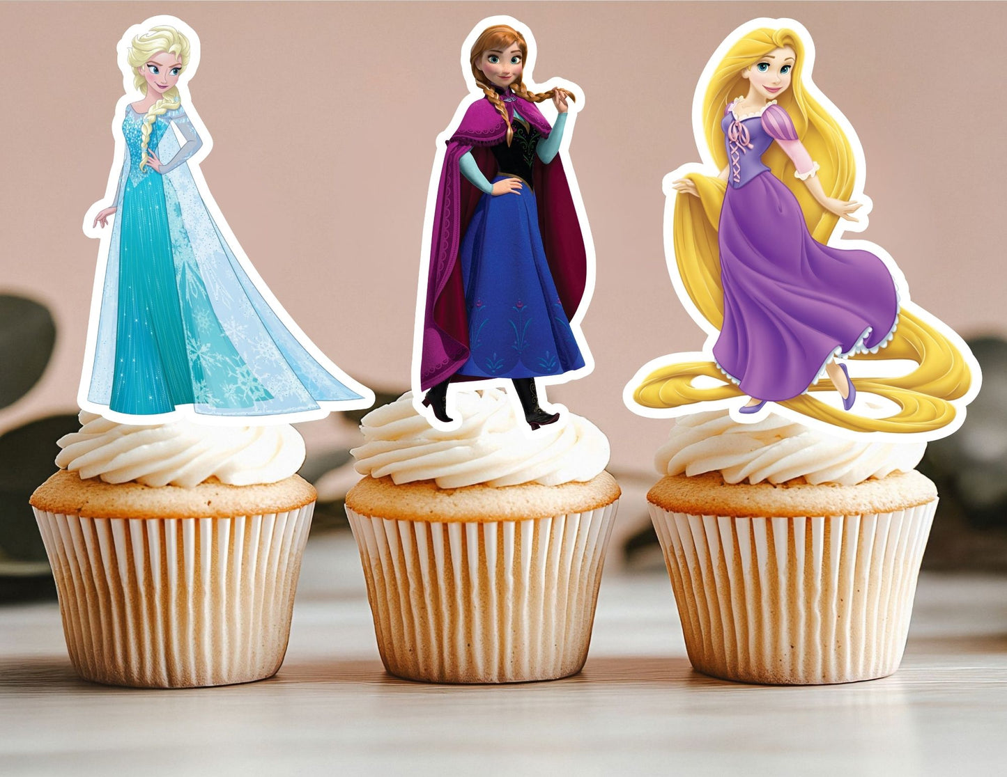 All Princess Cupcake Toppers, Girls Toppers