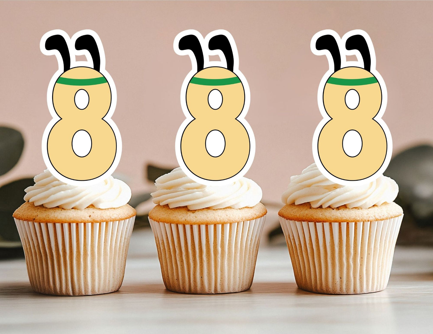 Birthday Dog Cupcake Toppers