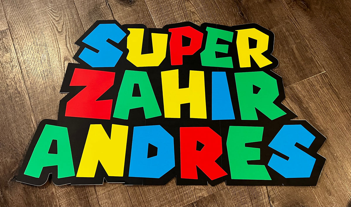 2 feet Name Sign Backdrop, Party/Room Name Sign