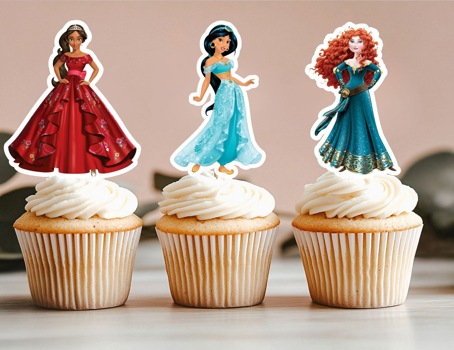 All Princess Cupcake Toppers, Girls Toppers