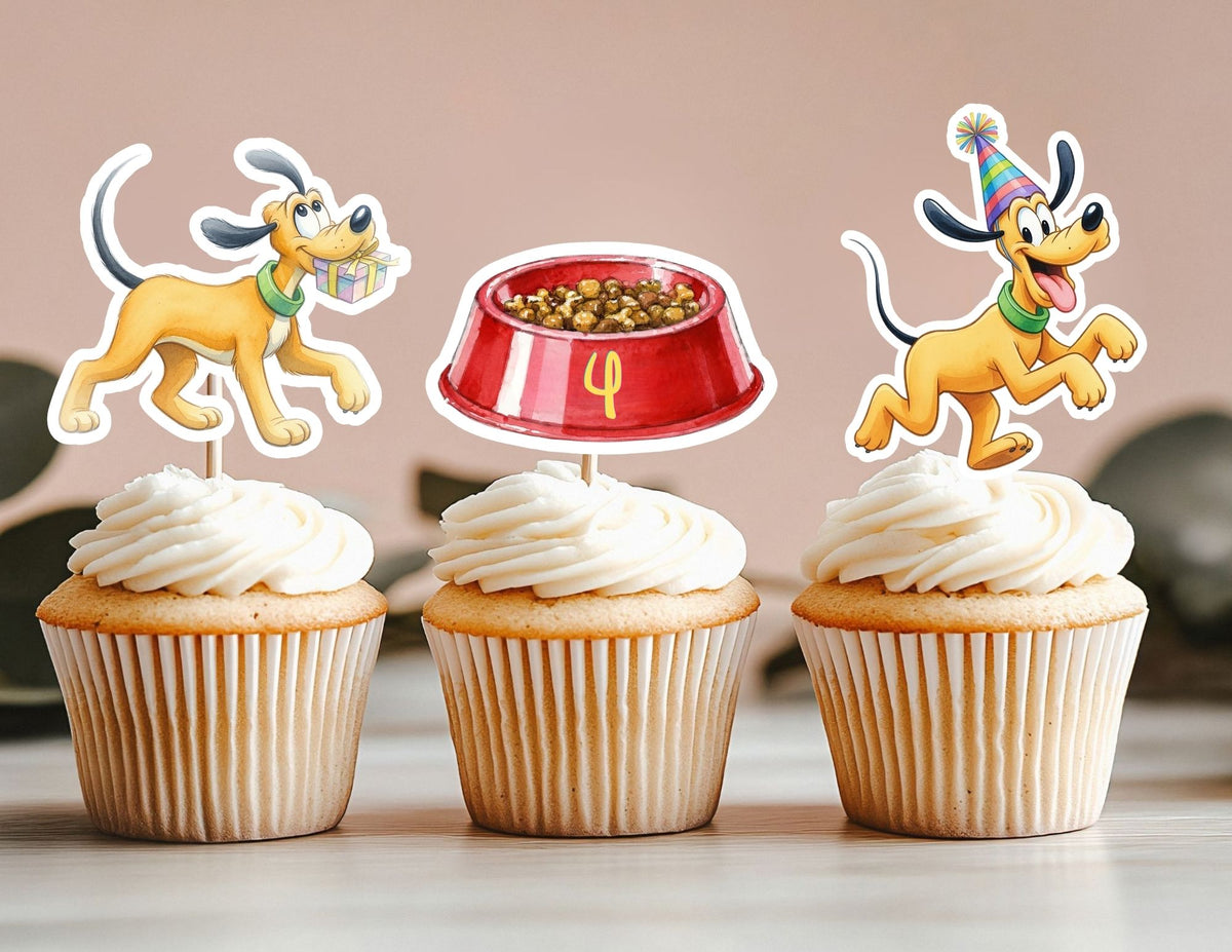 Dog Cupcake Toppers