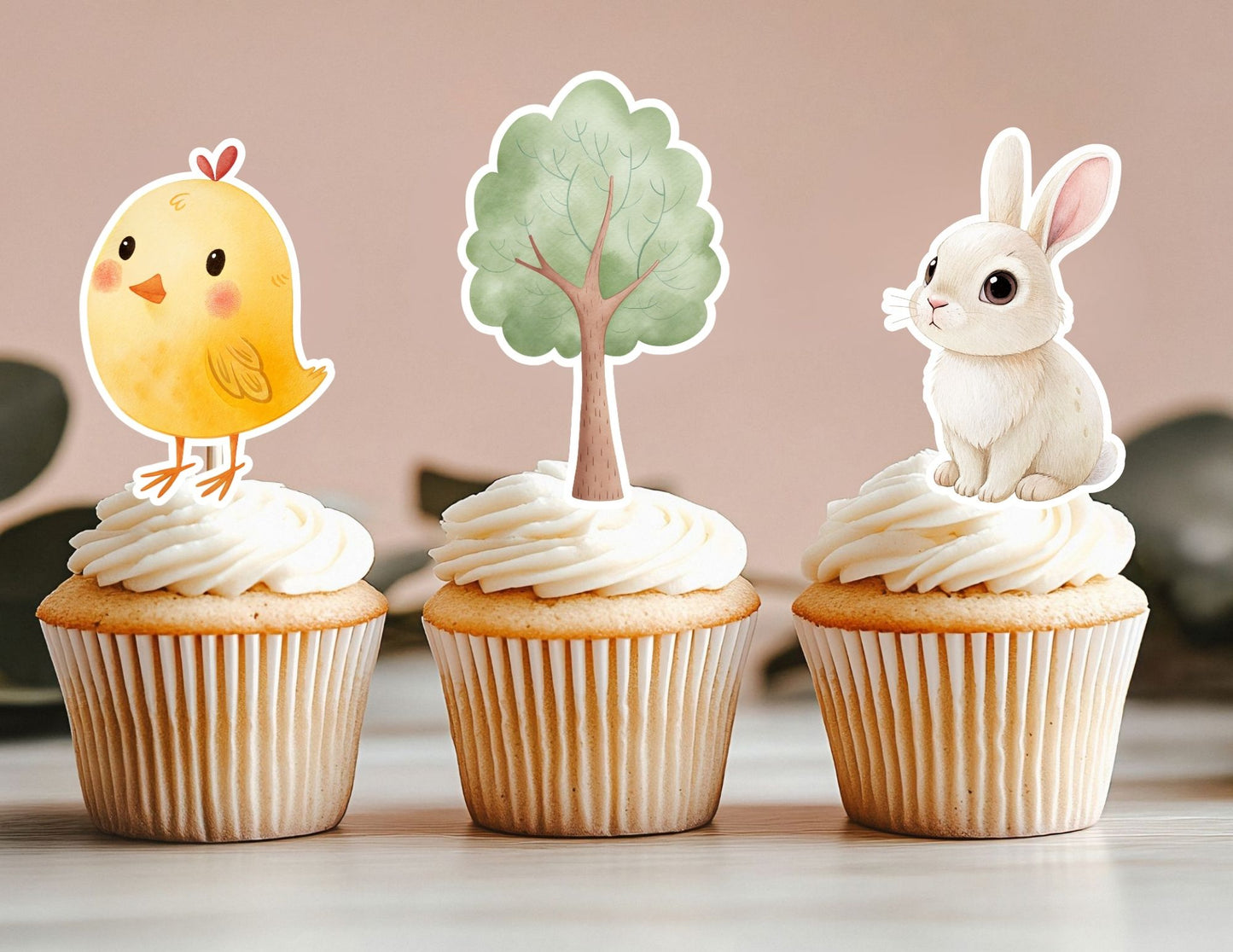 Farm Animal Cupcake Toppers, Farm Party Decoration