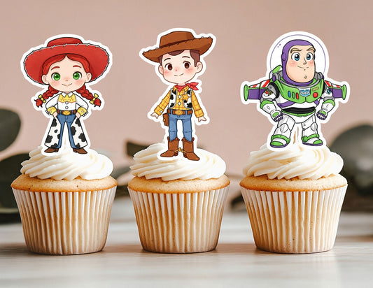 Toy Cupcake Toppers, Cowboy Cupcake Toppers, Space Toppers (Copy)