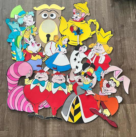 Custom Order for Heather, Wonderland Centerpiece Cutouts