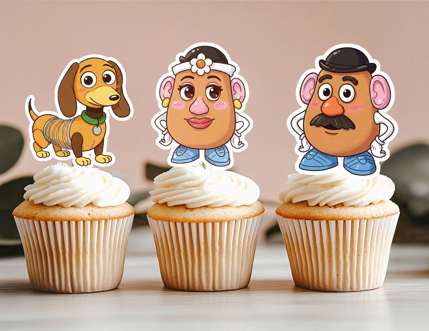 Toy Cupcake Toppers, Cowboy Cupcake Toppers, Space Toppers (Copy)